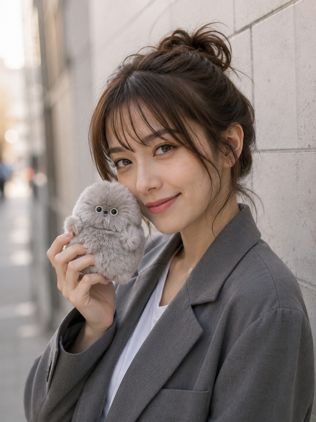 LUMİ  Oyuncak Peluş Fildişi Mirumi Akıllı Peluş Robot Oyuncak